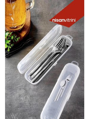 Gondol Plastik Çatal Kaşık Bıçak Saklama Kutusu Gondol