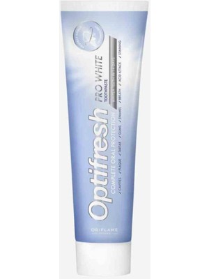 Oriflame Optifresh Pro White Beyazlatıcı Diş Macunu Doğal Parlaklık İçin 75 ml Koruma