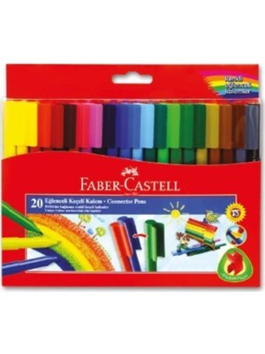 Faber-Castell Faber Castel L Eğlenceli Keçeli Kalem 20'li