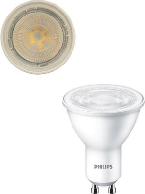 Philips Essensial 4,7W-50W GU10 LED Spot Ampul Ilık Beyaz 10 Adet