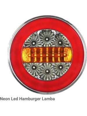EC Shop Çeray Neon LED Yuvarlak Hamburger Lamba 24V