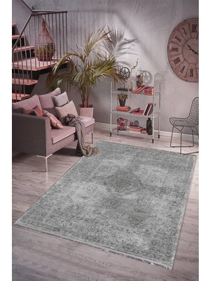 Rugs Modern Mira T-503 Vintage Model Gri Halı