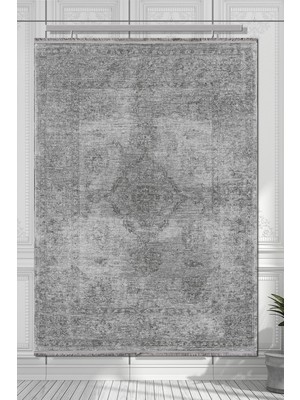 Rugs Modern Mira T-503 Vintage Model Gri Halı