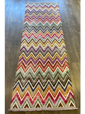 Rugs Modern Zik Zag Desenli Mira 77×300 Halı