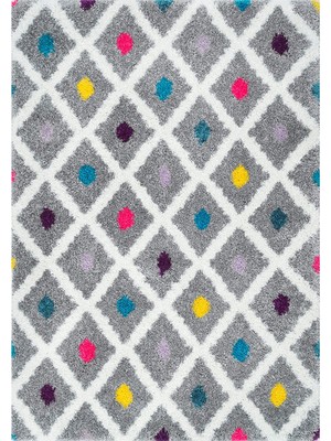 Rugs Modern Mira 1088 Gri Etnik Desen Dokuma Taban Halı