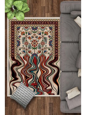 Rugs Modern mira  1097 Etnik Desenli Geometrik Geleneksel ve Modern Birleşimi Dekoratif   Dokuma Taban Halı