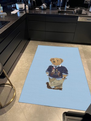 Rugs Modern mira 953 Teddy Bear Açık Mavi  Desenli   Dokuma Taban Halı