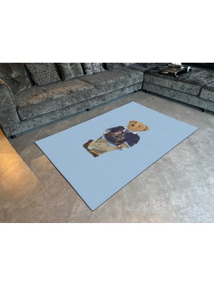 Rugs Modern mira 953 Teddy Bear Açık Mavi  Desenli   Dokuma Taban Halı