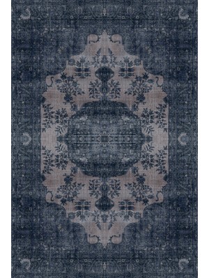 Rugs Modern Mira Ar 2100  Vintage Klasik Lacivert Halı 77X300