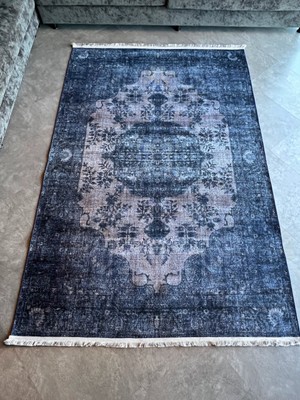 Rugs Modern Mira Ar 2100  Vintage Klasik Lacivert Halı 77X300