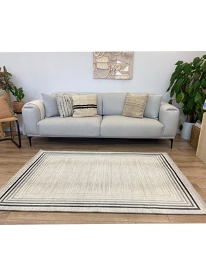 Rugs Modern Mira 2094 Gri Minimalist Çizgili Desen Halı