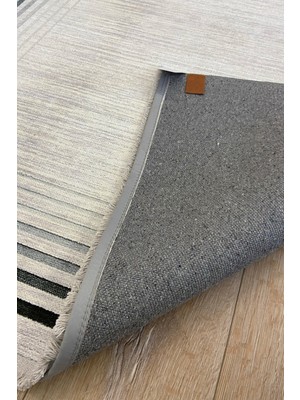 Rugs Modern Mira 2094 Gri Minimalist Çizgili Desen Halı