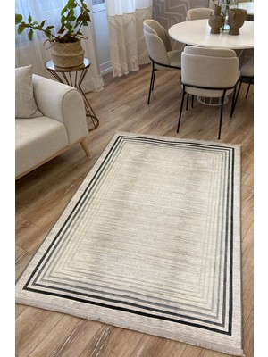 Rugs Modern Mira 2094 Gri Minimalist Çizgili Desen Halı