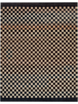 Rugs Modern mira 1162 Kahverengi Bej Dama Desenli Dokuma Taban  Halı