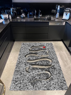 Rugs Modern mira  1063 Yılan Tema Gri  Dokuma Taban Halı