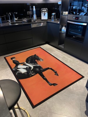 Rugs Modern mira  1045 At ve Binicilik Temalı Dokuma Taban Halı