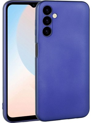 noktaks - Samsung Galaxy A24 - Kılıf Mat Soft Premier Silikon Kapak - Saks Mavi - T26613