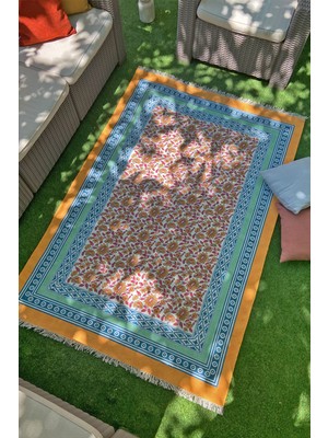 Rugs Modern Bahama Çok Renkli Otantik Çiçek Desenli Kilim 302