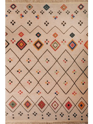 Rugs Modern Jüt Marakesh Kilim 5013 Multy Renkli Baskılı Jüt Kilim