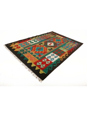 Rugs Modern Cotton Pamuklu Çok Renkli Otantik ve Etnik Desenli Kilim 502