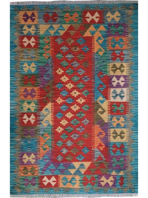 Rugs Modern Cotton Pamuklu Çok Renkli Otantik ve Etnik Desenli Kilim 507