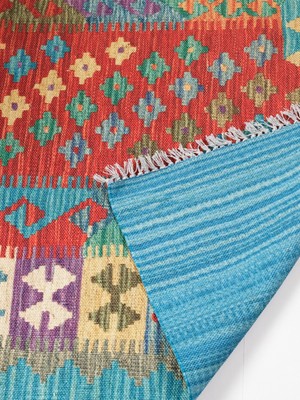 Rugs Modern Cotton Pamuklu Çok Renkli Otantik ve Etnik Desenli Kilim 507