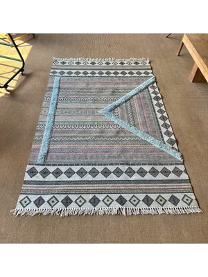 Rugs Modern Rustik 4046 Çok Renkli Pastel Desenli Kilim