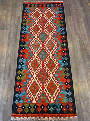 Rugs Modern Cotton 552 Etnik Desenli Otantik Canlı Çok Renkli Kilim