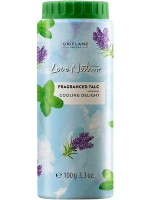 Oriflame Love Nature Cooling Delight Ferahlatıcı Vücut Pudrası 100 g Lavanta ve Nane Kokulu