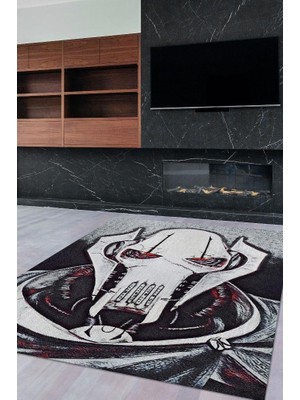 Homshtag  General Grievous Dokuma Tabanlı Yıkanabilir Kaymaz Star Wars Film Halısı