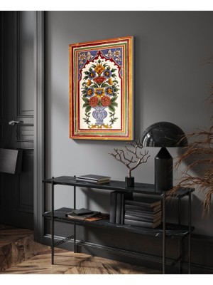 Rugs Modern Dekoratif Kanvas Tablo Çiçekler Temalı Yüksek Kalite Ahşap Şase ile Evinizi Süsleyin