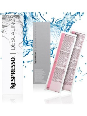 Nespresso Kahve Makineleri Için 2'li Kireç Çözme Seti (Descaling Kit) Descaling