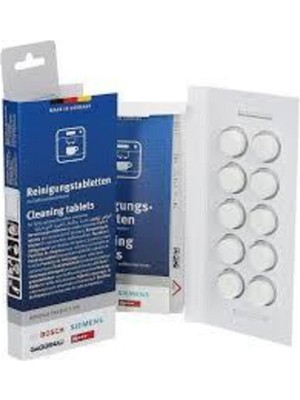 Siemens Kahve Makinesi Temizleyici Tablet 10LU Premium Tasarım ile Kahve Keyfi İçin Uygun