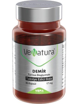 Venatura Demir Bisglisinat 17MG 90 Kapsül