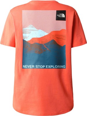 The North Face W FOUNDATION GRAPHIC TEE - EU  Kadın T-Shirt NF0A55B2LV31