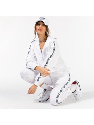 Tommy Hilfiger Tjw Jogger Tape Relaxed Kadın Beyaz Eşofman Altı