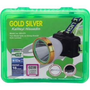 Gold Silver GS-475 60W  Güneş Enerjili Kafa Lambası