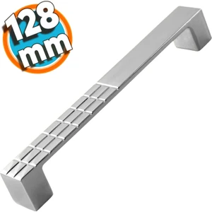 Mobilya Mutfak Dolabı Çekmece Dolap Kapak Kulpu Kulbu Krom 128 mm Metal Kulp