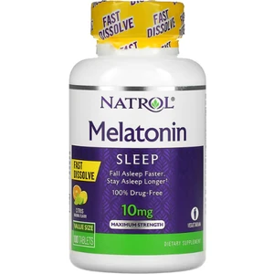 Natrol, Fast Dissolve, Maximum Strength, Citrus/strawberry, 10 mg, 100 Tablets