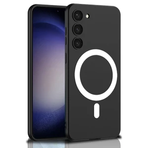 Samsung Galaxy S23 Kılıf Kamera Korumalı Mıknatıslı Wireless Şarj Mat Pürüzsüz Ultra Ince Kapak