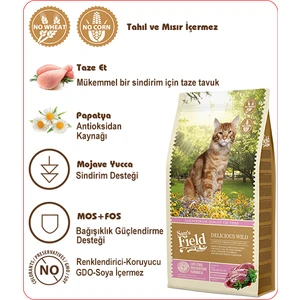 Sam´s Field Sam's Field Delicious Wild Ördekli Seçici Kediler İçin Tahılsız Kedi Maması 2.5kg