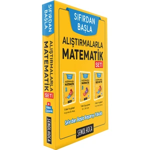 Şenol Hoca Yayınları Sıfırdan Başla Set Alıştırmalarla Matematik1, Matematik2, Geometri 3lü Set