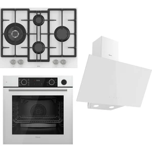 Steamart&fryart Serisi Buharlı Pişirme Beyaz Set (ED076 + XE64CB +D078 )