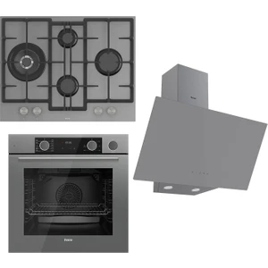 Steamart&fryart Serisi Buharlı Pişirme Gri Set (ED078 + XE64CPR +D079 )