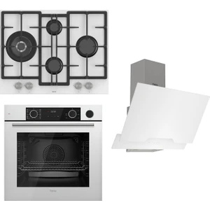 Steamart&fryart Serisi Buharlı Pişirme Beyaz Set (ED076 + XE64CB +D064 )