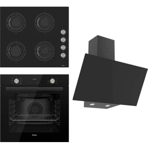 Flowart  Serisi Siyah Set (CS205 + QMS63CS +D077 )