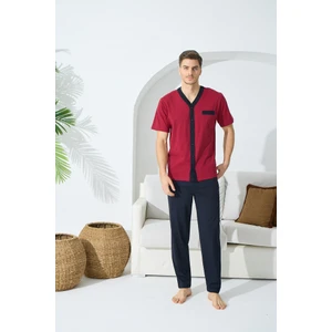 9510 Erkek Yazlık V-Yaka Pijama Takım