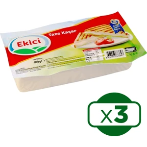 Taze Kaşar Peyniri 600 G x 3 Adet
