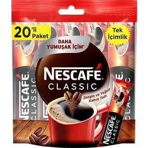 Nescafe Classic Tek Içimlik 20'li Paket Daha Yumuşak Içim