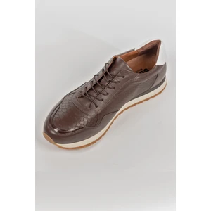 Casual Hakiki Deri Tam Ortopedik Spor Erkek Ayakkabı Bobucci NZC16 Beyaz, Siyah, Lacivert, Kahve